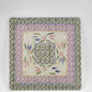 2 Piece Glass Square Trivet Set Temp-Tations by Tara Confetti Kitchen 8" & 7" sq