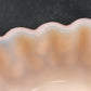 Fenton Hobnail Pastel Pink Milk Glass Candy Dish 4.25" Square Compote Vintage