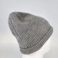 Ribbed Knitted Beanie Hat One Size Heather Gray Unisex 100% Acrylic Watch Cap