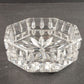 Waterford Crystal Glass Dish with Lid Octagon Shaped 5" Ireland Felt Pads Vtg