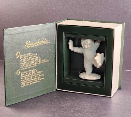 Snowbabies w Snow Flakes Dept 56 IT'S SNOWING 2½" Retired Figurine 68821