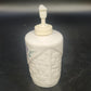 Pfaltzgraff April Soap Lotion Pump Dispenser 6.5" Ceramic Floral Basketweave Vtg