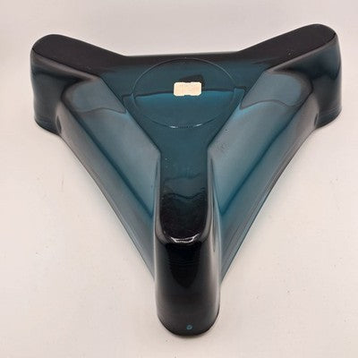 Ashtray Triangular Blue Cigar 10" Viking Bluenique 1960's Mid Century Modern