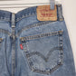 Levi’s 505 Men's Straight Fit Jeans 32x30 Medium Wash Distressed Blue Denim