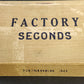 Factory Seconds Number 30 Empty Cigar Box Cardboard Hinged Storage 8.5" Vintage