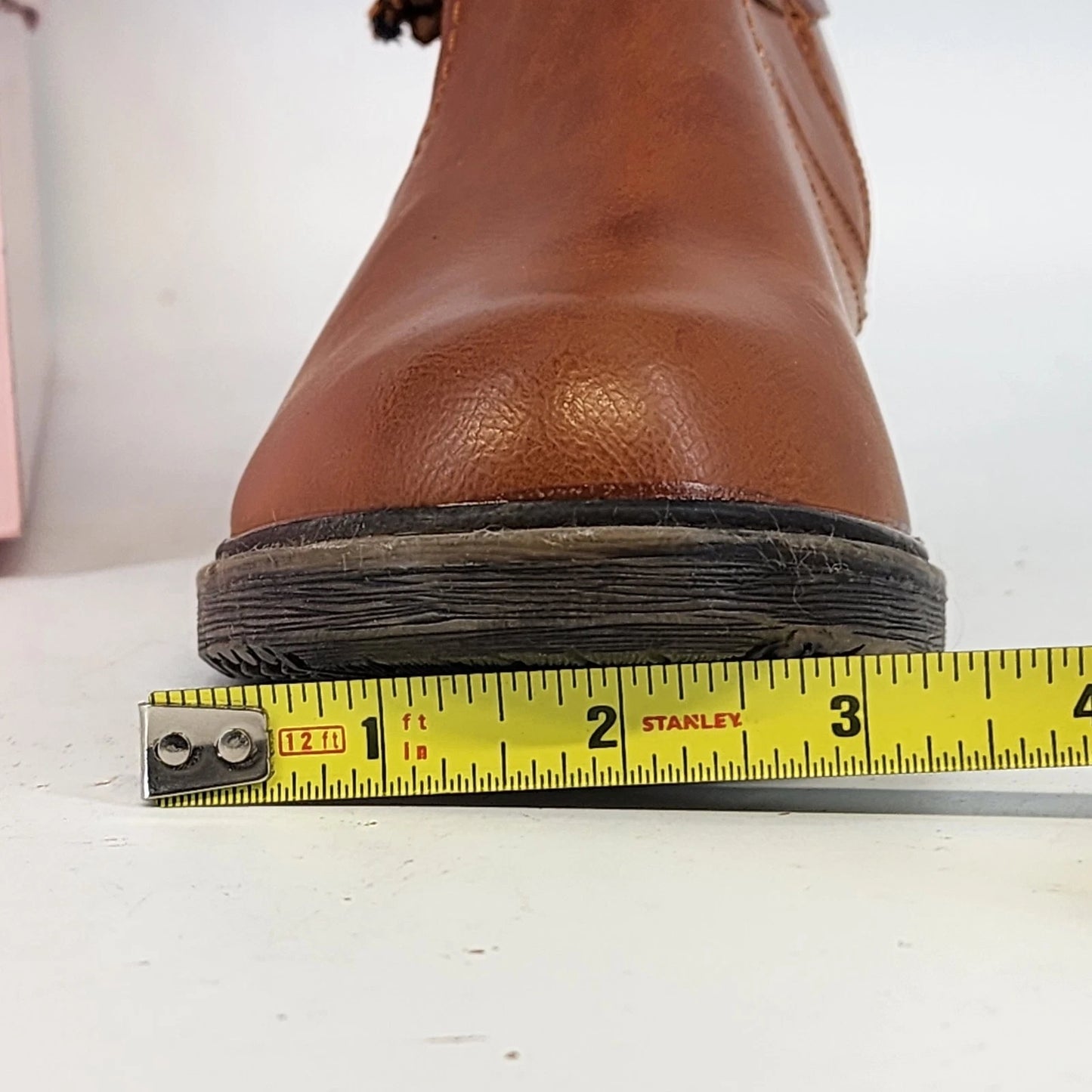 Via Pinky Elly-02 Ankle Boots Womens 8.5 Camel Tassel NWT