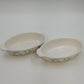Pfaltzgraff Grapevine Oval Casserole Baker Dishes Floral USA 2 Pc Handles 8x5"