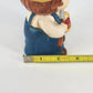 Vintage Farmer Boy Head Vase Planter Straw Hat Country Decor