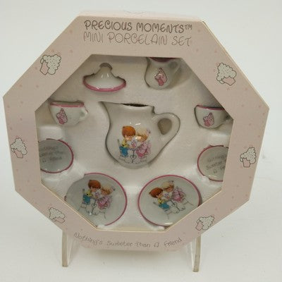 Enesco Precious Moments Porcelain Mini Tea Set “Nothing Sweeter Than A Friend”