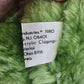 Intrigue Hanging Monkey Plush Green 6" Tall Hook & Loop Hands Korea Vintage 1980