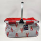 Boat House Insulated Picnic Basket Bag Collapsible Aluminum Handle Portable NOS