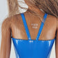 Barbie Beach Fashion Doll Brunette Blue Floral Swimsuit Mattel 2014