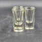 3 Anchor Hocking Flared Top Clear Shot Glass 3"x1.75" w Weighted Bottom Barware