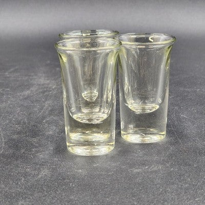 3 Anchor Hocking Flared Top Clear Shot Glass 3"x1.75" w Weighted Bottom Barware