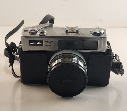 Minolta Hi-matic 11 35MM Camera F1.7 Rokkor Lens Vintage With Original Box