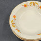 4 Autumn Leaf Rimmed Fruit Dessert Bowls 5.25" Hall's Superior for Jewel Tea MCM