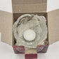 Mikasa Christmas Holiday Lights Candle Holder w Angels Crystal Frosted Glass 3"
