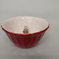 Grasslands Road BE MERRY Snowman Candy Bowl Red Outer White Inner 5.75" x 3"h