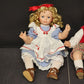 Jack and Jill Porcelain Dolls by Susan Wakeen Danbury Mint Hand Painted Vintage