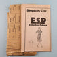 Simplicity ESP 6399 Vintage Sewing Pattern Misses Shirtwaist Dress Sz U 16 18 20