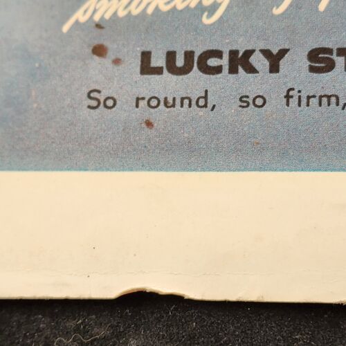 Lucky Strike Cigarettes First again with Tobacco Men 1948 Life Vintage Print Ad