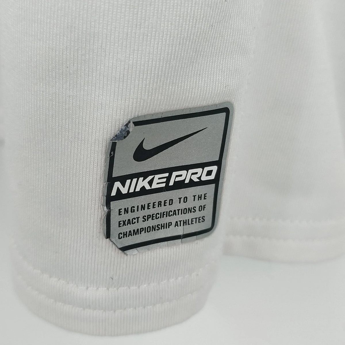 Nike Pro OSU Buckeyes Compression Shirt White Men's M Mock Neck Long Sleeve