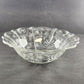 Flared Baroque 11.5" Clear Glass Bowl Fostoria Etched Chintz Pattern MCM Vintage