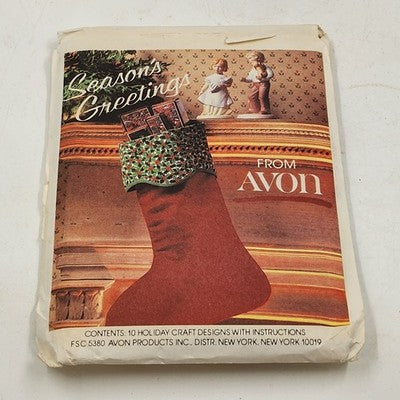 Avon McCall's 5380 Vtg Sewing Pattern Uncut Tapestry Collection 10 Holiday Craft