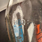 Virginia Dairy Glass Milk Bottle 1 Quart Orange and Blue Logos STOP School Bus