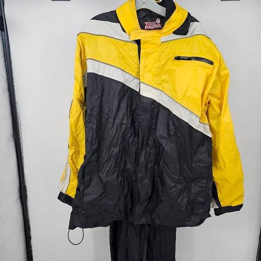 Tourmaster Defender Rainsuit XLarge Mens Rain Jacket Pants Hi Visibility Overall