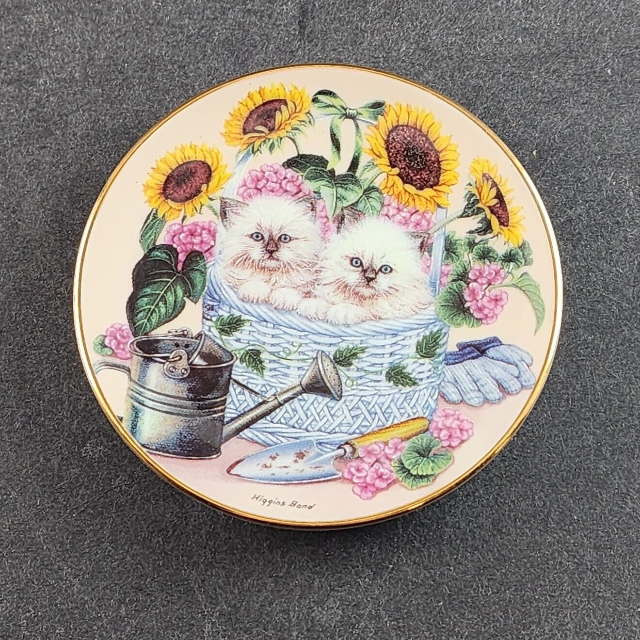 Kalendar Kitties Mini 3.5" Decorator Plates by Barbara Higgins-Bond Choose Month