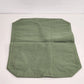 2 pc Green Canvas Needlepoint Placemats Pine Cone Nature Embroidered 17"x12"