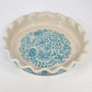 Pioneer Woman Flea Market Stoneware Pie Plate 10.5" Floral Design Ruffled Edge