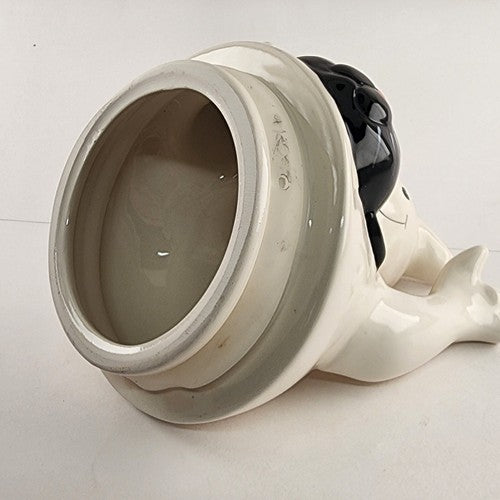 Witch's Brew Halloween Cookie Jar David's Cookies Ceramic Ghost Skull Black Cat