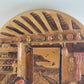 Large 15" Chalkware Hanging Plaque Bossons Cottage Handpainted Vintage