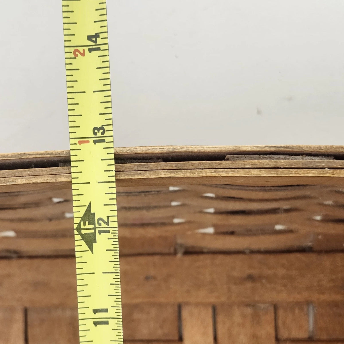 Longaberger 1989 Large Market Basket Double Swing Handles 19" Signed Ohio
