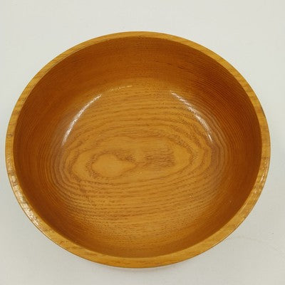 Maple Brown Mulberry Glossy Wooden Serving Salad Fruit Bowl Round Hand Made 7"