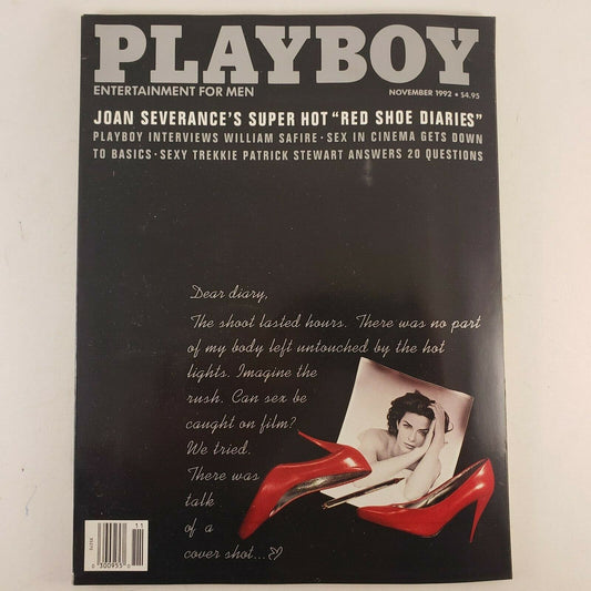 Playboy Magazine Vintage November 1992 Joan Severance's Hot Red Shoe Diaries