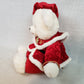 2000 Snowflake Teddy Bear Plush Red Velvet Christmas Large 22in