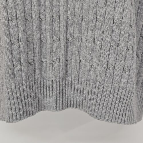 Studio Works Sweater Knit Grey Women's Cotton Long Sleeve Crew Neck Sz XL China