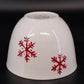 Hallmark Snowflake Mixing Bowl Merry Christmas Ceramic Bowl