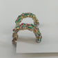 Avon Christmas Holly Berry Clip On Earrings Gold Tone Red Green Jewelry Vintage