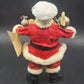 Kurt Adler Figurine Fabriche Santa Serving a Full Turkey Dinner 10.5" Tall 1994