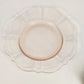 Vintage American Sweetheart Pink Depression Glass Bread Plates Set