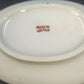 Hand Painted Floral Porcelain Covered Serving Bowl 6.5" Double Handle Japan