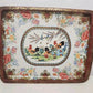 Daher Decorated Ware Rooster Metal Tray England 17.5" x 13.5" Vintage Country