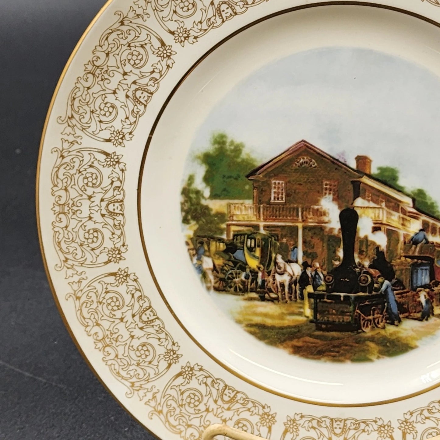 Wittnauer Collectors' Guild Plate DAA14 Childhood of Rapid Transit Bone China