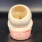 Vintage Luv Imports Baby Girl Ceramic Planter Pink Bow Kitsch