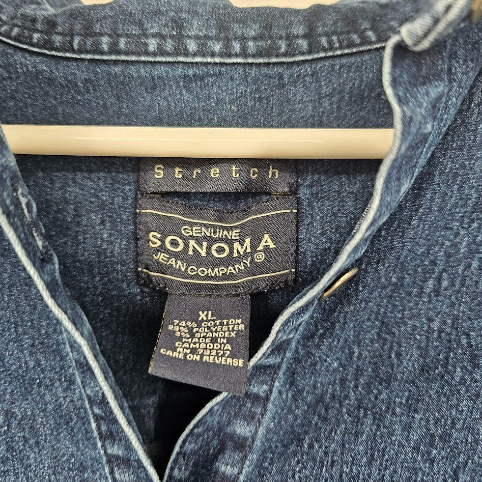 Women’s Tops & Jackets Lot Size XL 5 Pc Merona Dress Barn Sonoma Denim Frost Casual