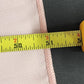 Rose Pink Tablecloth w Square Striped Windowpane Design Overlock Hem 51" Square